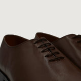 Authentic Full-Grain Leather Grain Texture & Heavy-Duty Seam Stitching Detail