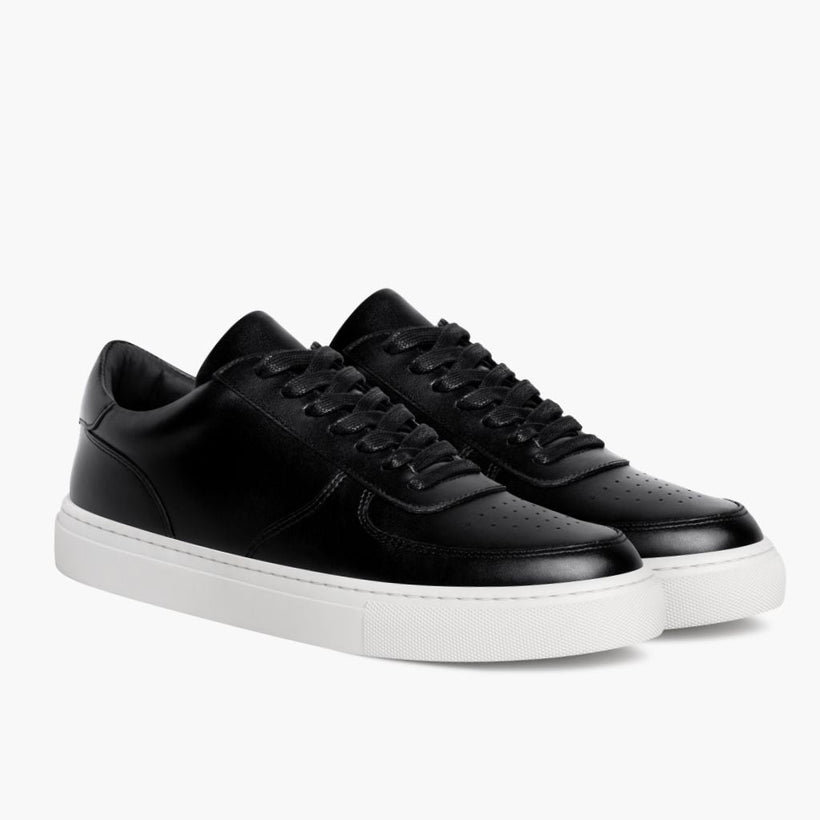 Court Black Leather Sneakers