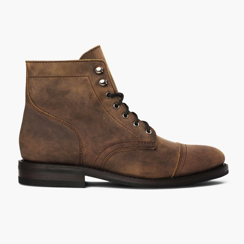 Captain Burnt Copper Leather Boots