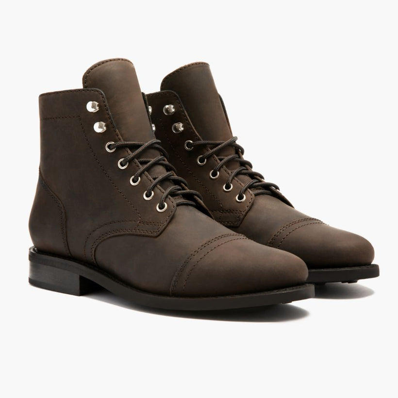 Captain Tobacco Leather Boots
