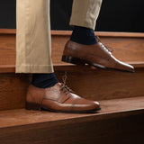 Orlaven Dirk Brogues Derby Tan Leather Shoes footwear image 10