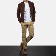 Blain Brown Bomber Jacket – alternate product view 3