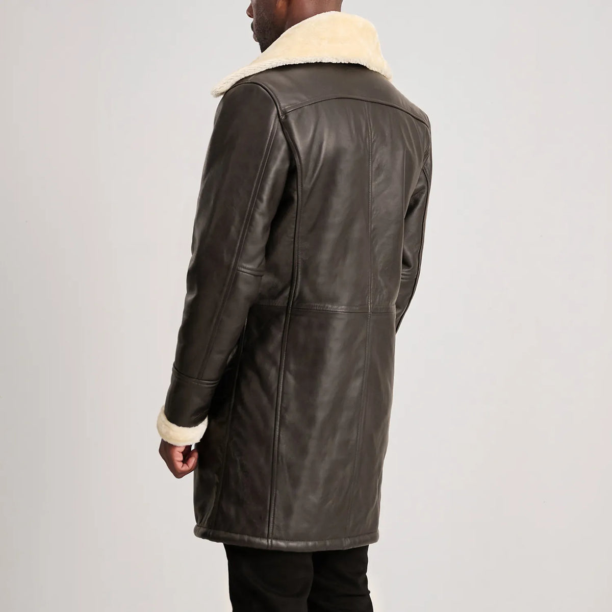 Charles Coat Brown Shearling Coat – alternate product view 5