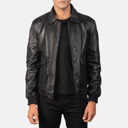 
Men's Coffmen Brown Suede A2 Bomber Jacket in Brown Goatskin Suede - Front Profile View & Tailored Silhouette | Buy Online