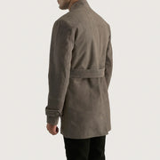 Authentic Cowhide Suede with Suede Finish Grain Texture &amp; Heavy-Duty Seam Stitching Detail
