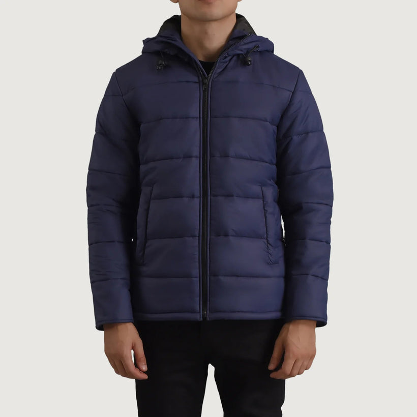 Erico Blue Hooded Puffer Jacket