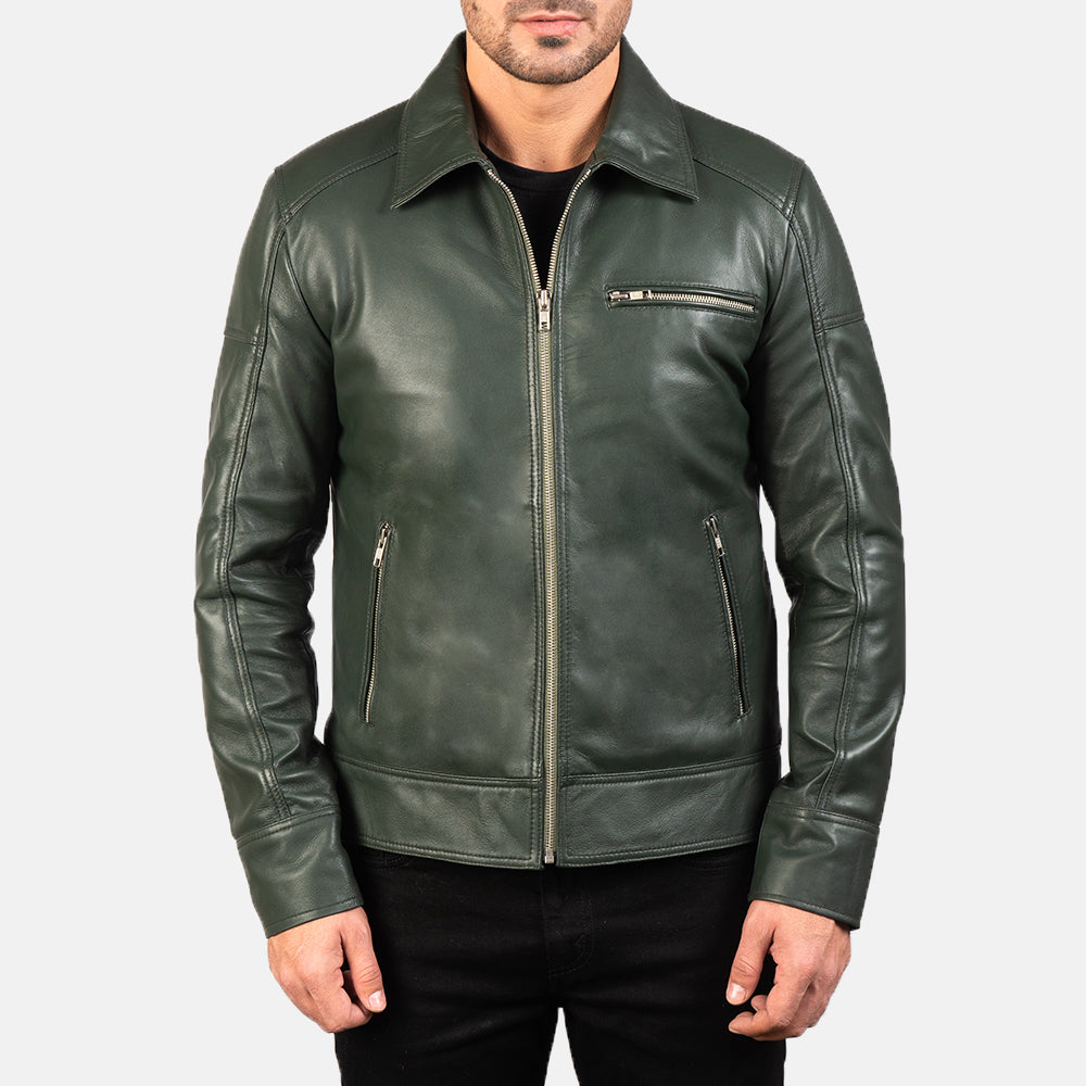 Lavendard Leather Biker Jacket – alternate product view 3