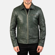 Lavendard Leather Biker Jacket – alternate product view 3