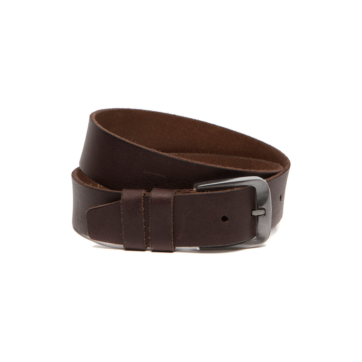
Solid Antique Brass Hardware & Heavy-Duty Dual Zipper Detail on Copper Full-Grain Leather Belt