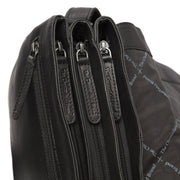 Millie Full-Grain Leather Crossbody Bag - Structured Side Profile Showing Gusset Depth &amp; Expansion Capacity
