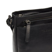 
Solid Antique Brass Hardware & Heavy-Duty Dual Zipper Detail on Mumbai Full-Grain Leather Crossbody Bag