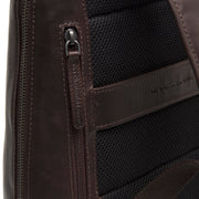 
Brown Leather Laptop Backpack Filmore, detail view 1