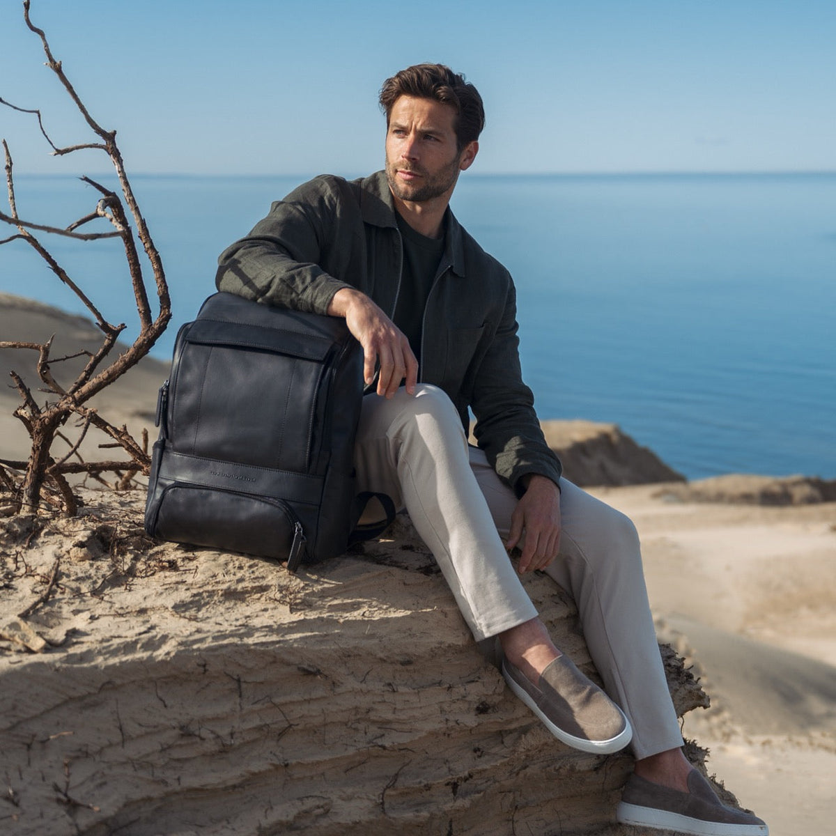 High-Traction Rubber Outsole &amp; Lug Tread Pattern on Cadet Rich Mahogany Leather Boots