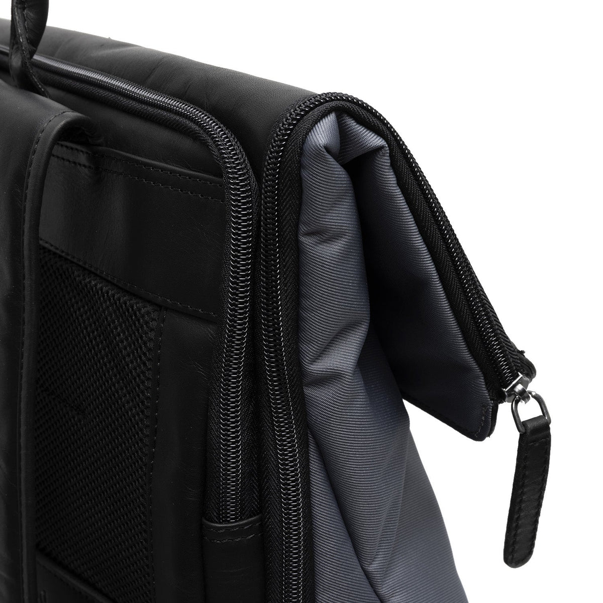 Trondheim Full-Grain Leather Laptop Backpack – alternate product view 2