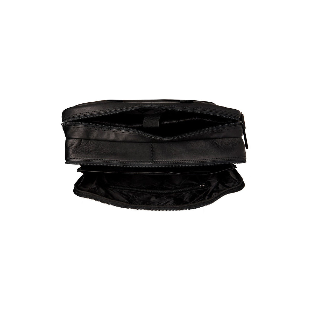 
Close-Up Detail of Classic Collar & Heavy-Duty Zipper Hardware on Bryan Black Puffer Vest For Men