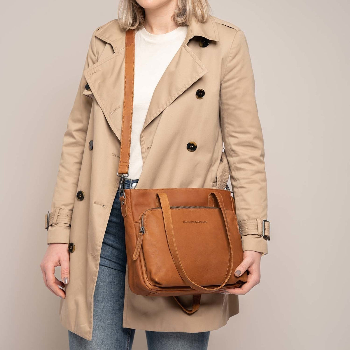 
Alicante Full-Grain Leather Shopper – alternate product view 3