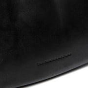 
Alexandria Full-Grain Leather Shoulder Bag - Structured Side Profile Showing Gusset Depth & Expansion Capacity