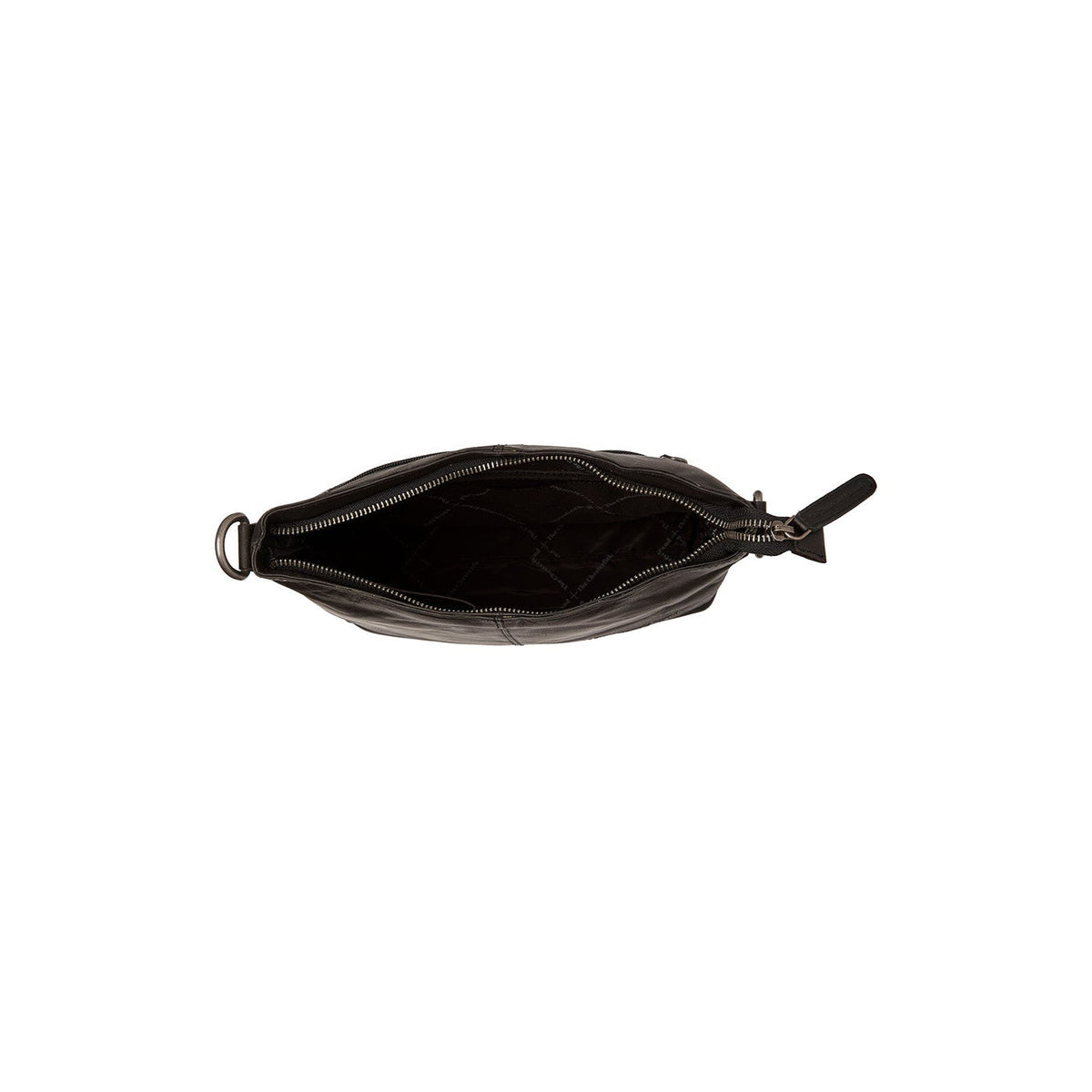 
Jen Full-Grain Leather Shoulder Bag - Structured Side Profile Showing Gusset Depth & Expansion Capacity