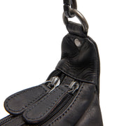 
Classic 100% Full-Grain leather Bag - Rear Perspective Showing Reinforced Leather Straps & Stitching