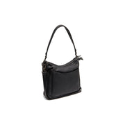 Tivra Full-Grain Leather Shoulder Bag in Classic 100% Full-Grain Leather - Full Exterior Front Profile View | Buy Online
