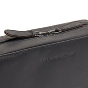 Leather Tech-Organizer Ardan - Lateral Side Profile View Showing Sleeve Cut &amp; Athletic Taper Fit