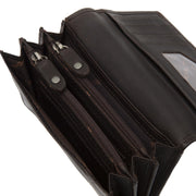 Salzburg Full-Grain Leather Wallet - Structured Side Profile Showing Gusset Depth &amp; Expansion Capacity
