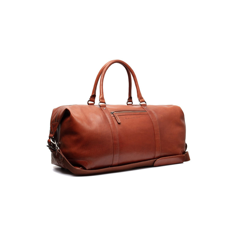 Cavoli Full-Grain Leather Weekender Bag in Classic 100% Full-Grain Leather - Full Exterior Front Profile View | Buy Online